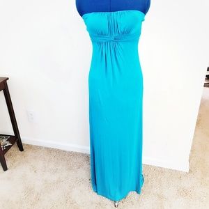 Beautiful turquoise maxi dress
